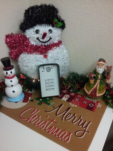 Snowman with Gate Access Control System