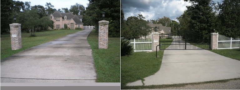 Custom Gate Before and After